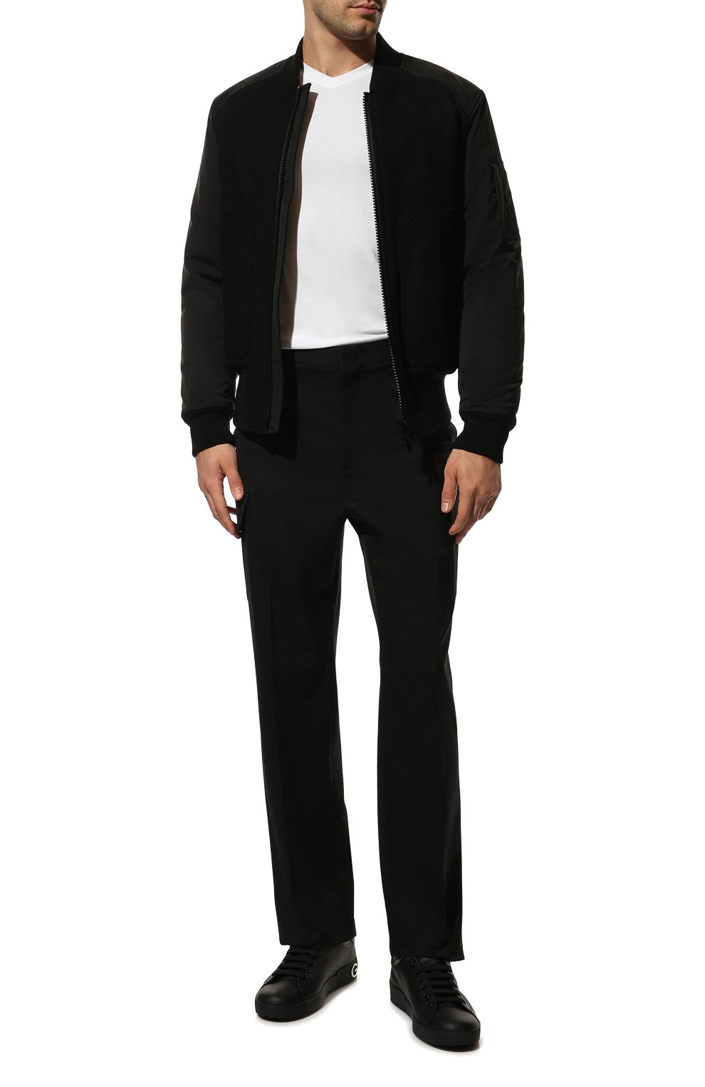 Кожаные кеды portofino DOLCE & GABBANA, арт. CS1772/AC330, фото 2