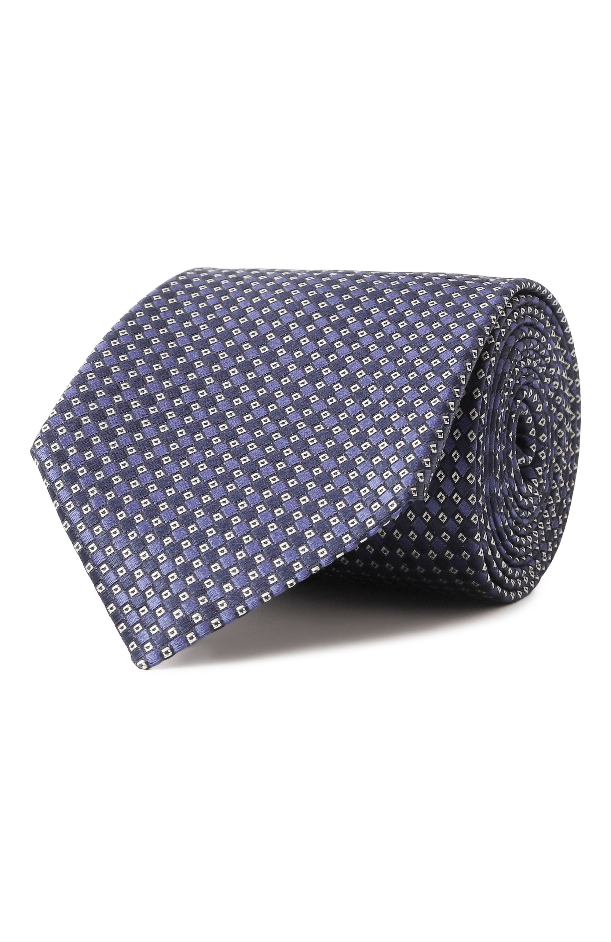 Шелковый галстук CANALI синего цвета по цене 19950 руб., арт. 18/HJ04236, фото 1 Шелковый галстук CANALI, арт. 18/HJ04236, фото 1