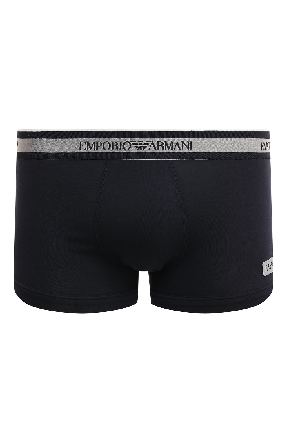 Хлопковые боксеры EMPORIO ARMANI темно-синего цвета по цене 3725 руб., арт. 111389/3F512, фото 1 Хлопковые боксеры EMPORIO ARMANI, арт. 111389/3F512, фото 1