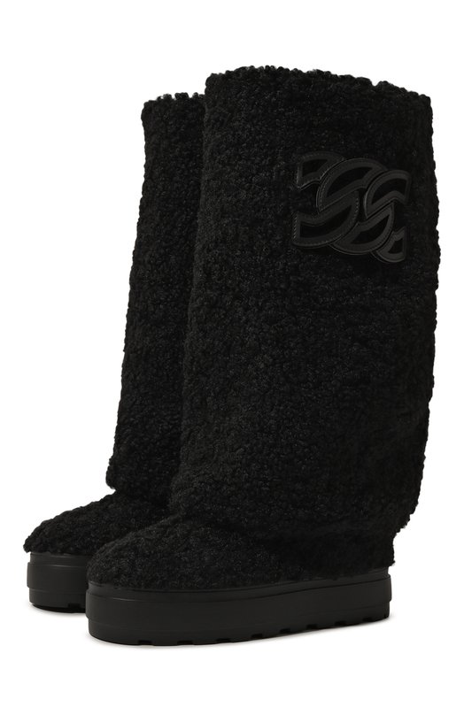 Текстильные сапоги New Double Face Casadei 2S360Y081NC25909000 Чёрный 2S360Y081NC25909000