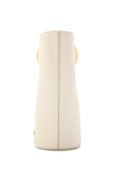 Женская сумка le bambola JACQUEMUS кремового цвета, арт. 24H243BA389 | Фото 4 (Ремень/цепочка: На ремешке; Материал: Натуральная кожа; Размер: small)
