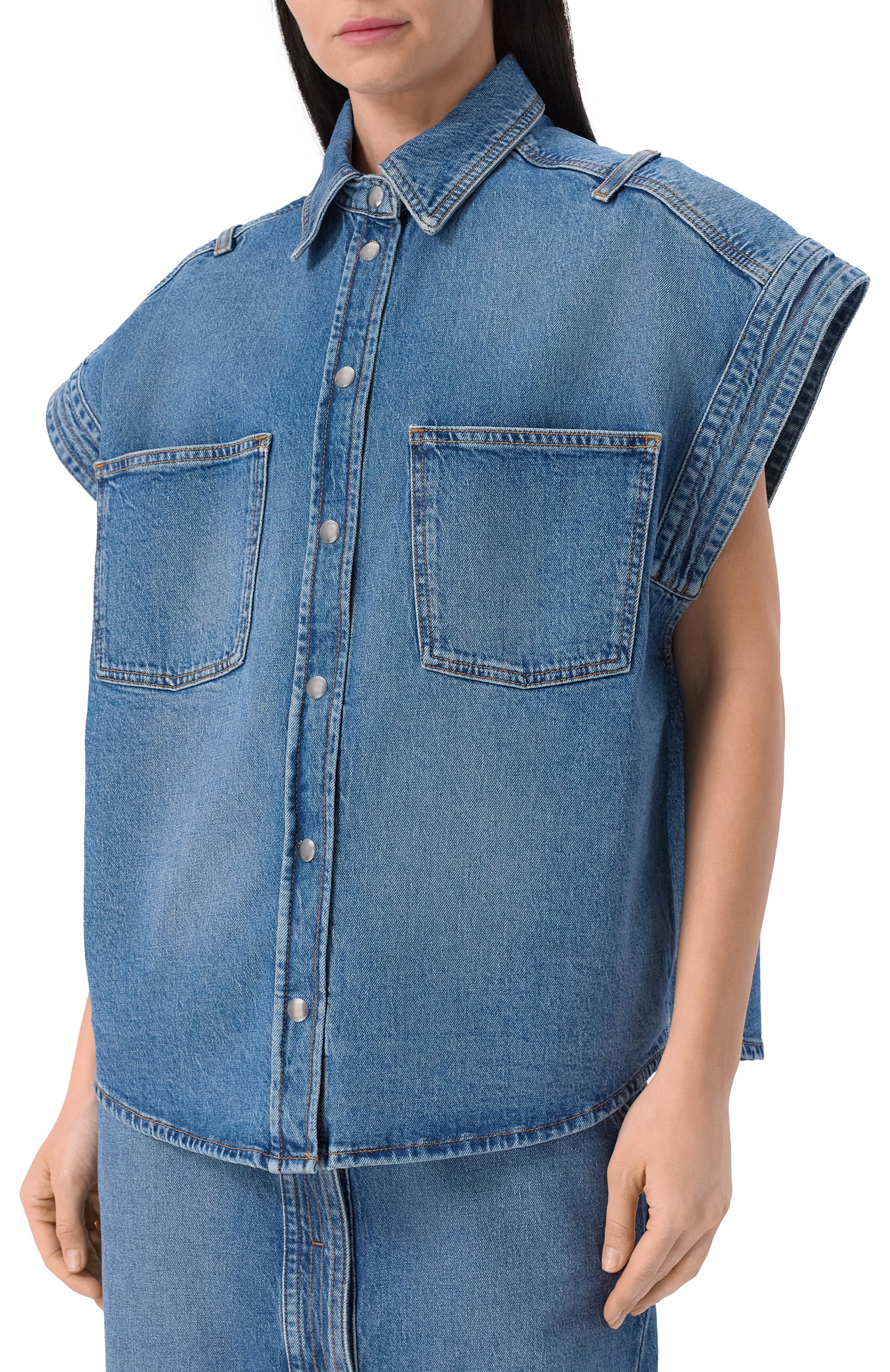 Джинсовый жилет IRO, арт. WP100ELYCIA, фото 3