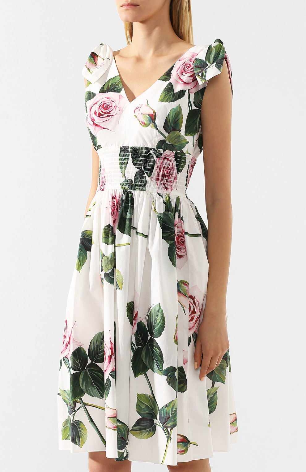 Хлопковое платье DOLCE & GABBANA, арт. F6I0AT/HS5FZ, фото 3