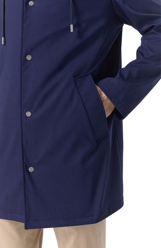 Шерстяная парка Kiton UW2078V0835F01 Синий  UW2078V0835F01 Фото 5