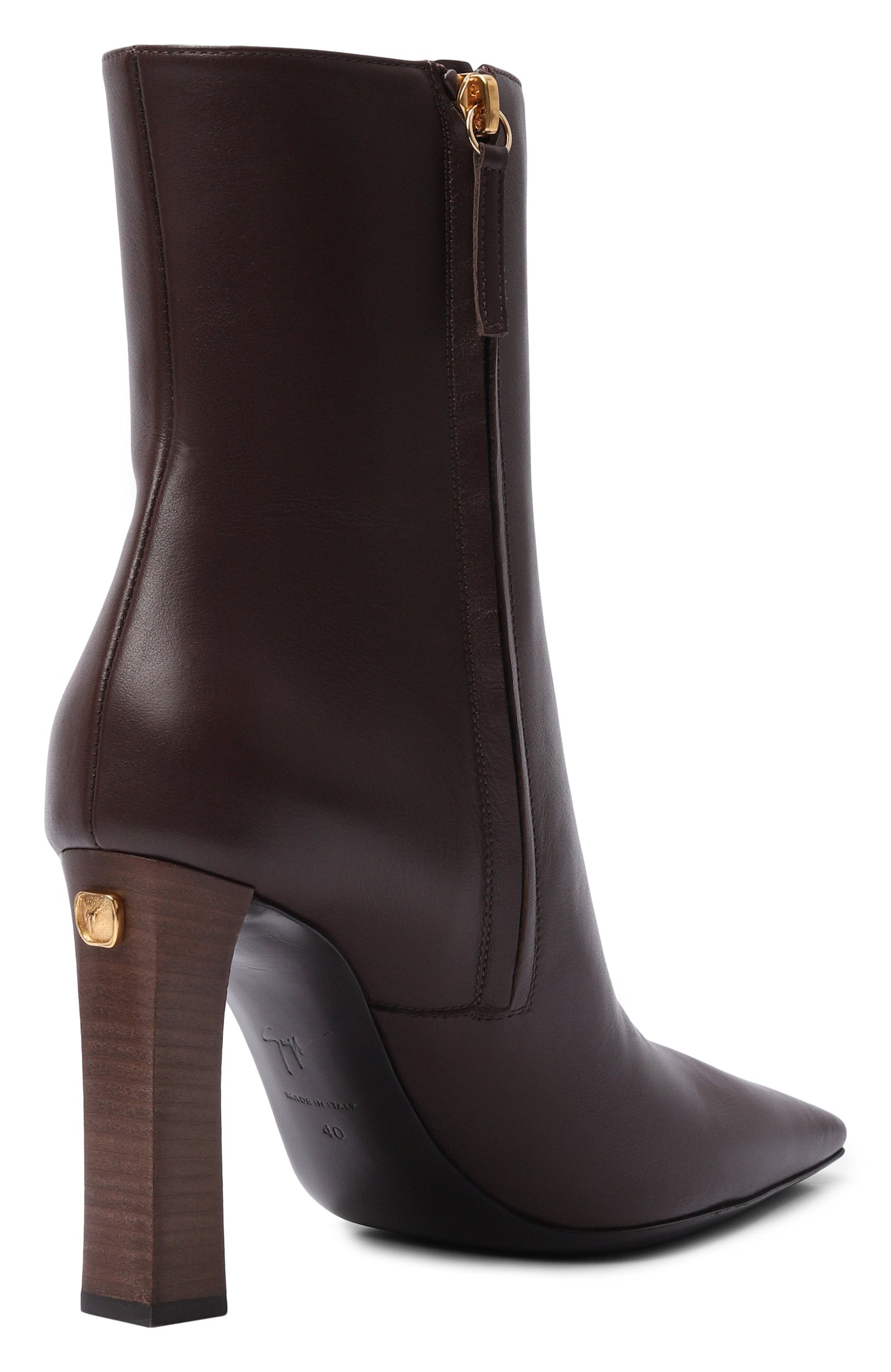 Кожаные ботильоны brenda 90 GIUSEPPE ZANOTTI DESIGN, арт. I670001, фото 5