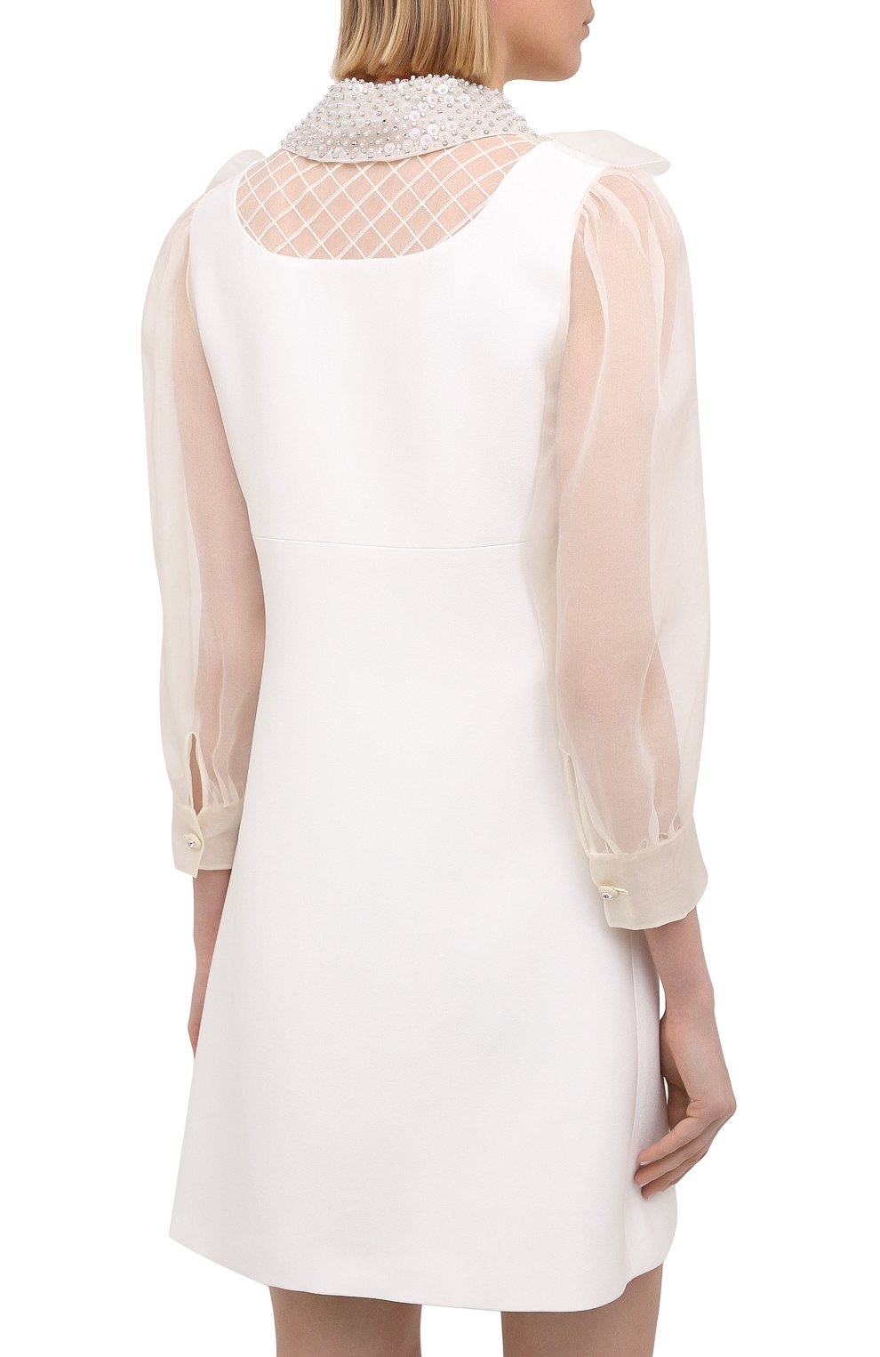 Платье из шелка и вискозы MIU MIU, арт. MF3858-1E4D-F0K74, фото 4