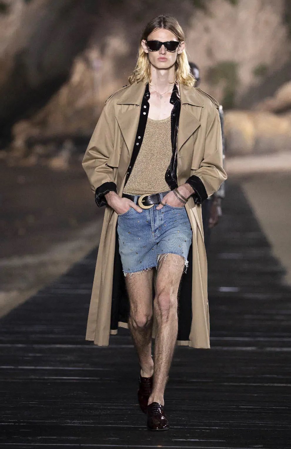 Хлопковый тренч SAINT LAURENT, арт. 611003/Y3A99, фото 6