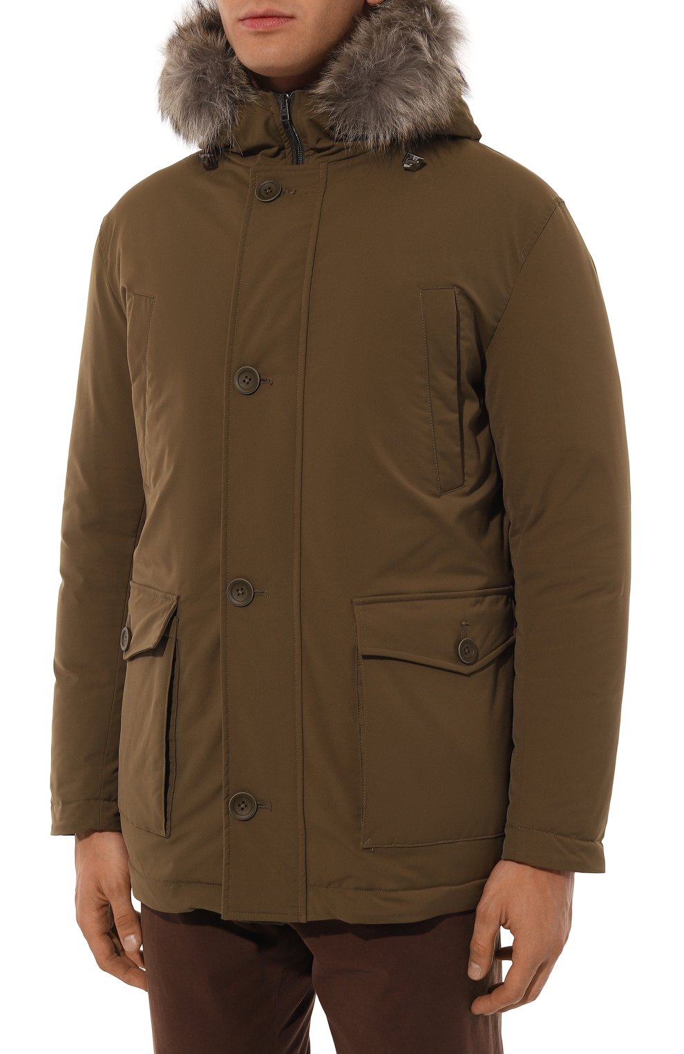 Пуховик с отделкой из койота HERNO, арт. PI000940U/12343, фото 3