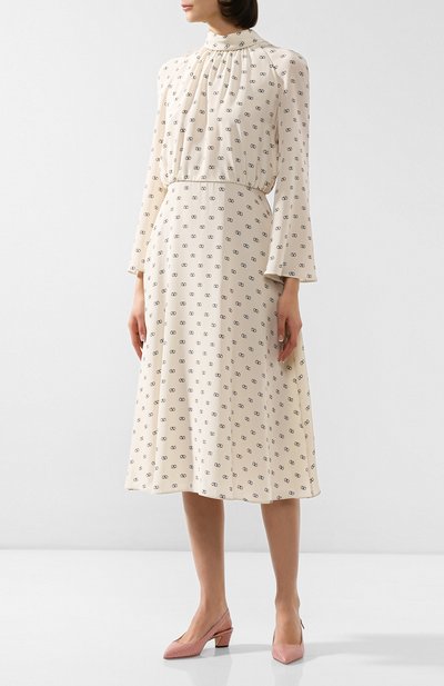 Шелковое платье VALENTINO белого цвета по цене 399500 руб., арт. SB3VAN304NJ, фото 3 Шелковое платье VALENTINO, арт. SB3VAN304NJ, фото 3