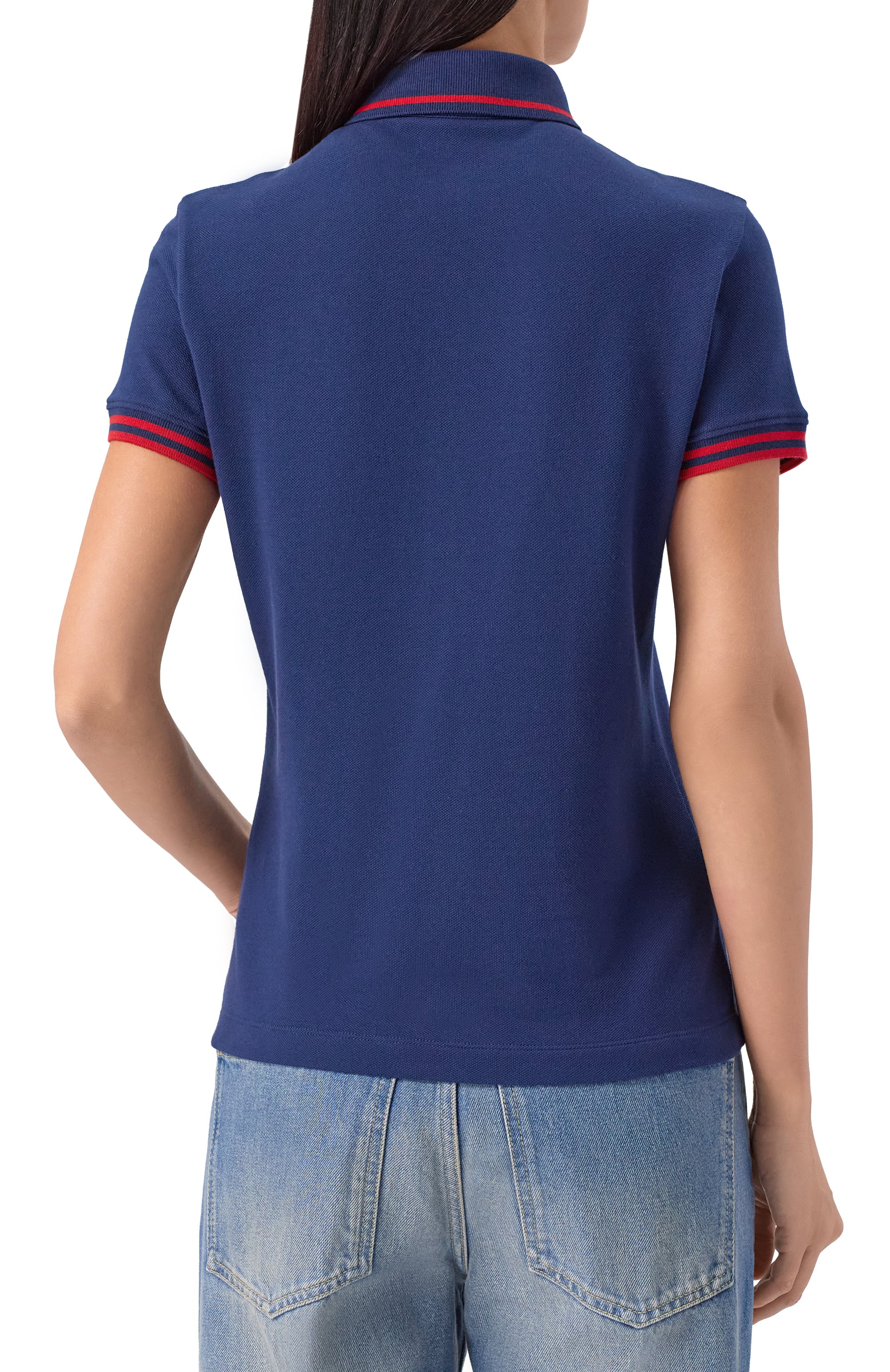 Хлопковое поло VALENTINO, арт. 7B3MH01B9G4, фото 4