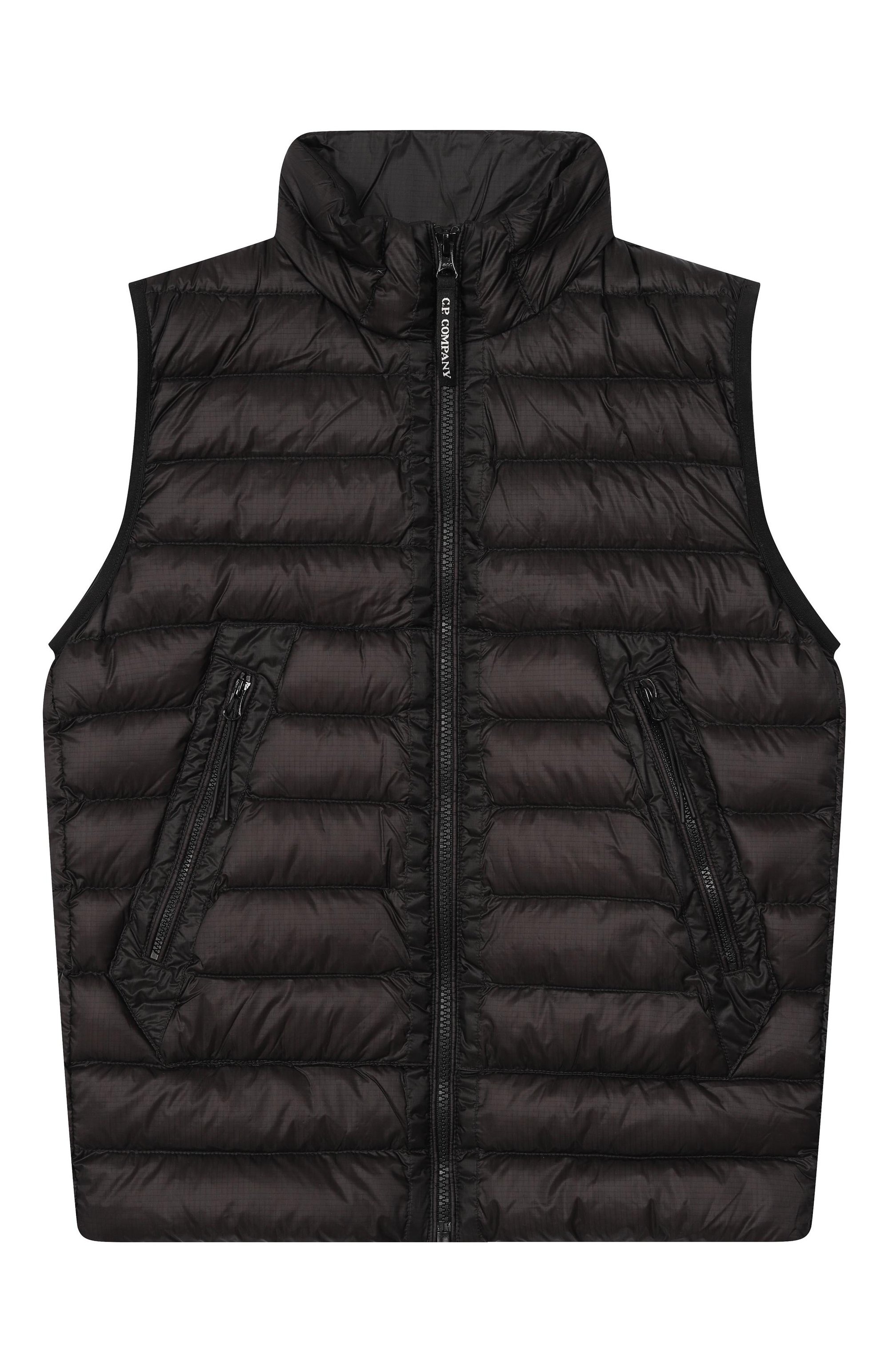 Пуховый жилет C.P. COMPANY черного цвета по цене 43450 руб., арт. C0S00R/L3AB1, фото 1 Пуховый жилет C.P. COMPANY, арт. C0S00R/L3AB1, фото 1