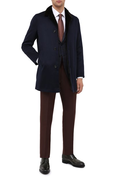 Кашемировое пальто с подкладкой из ласки KITON, арт. UW0480MV03R70, фото 2