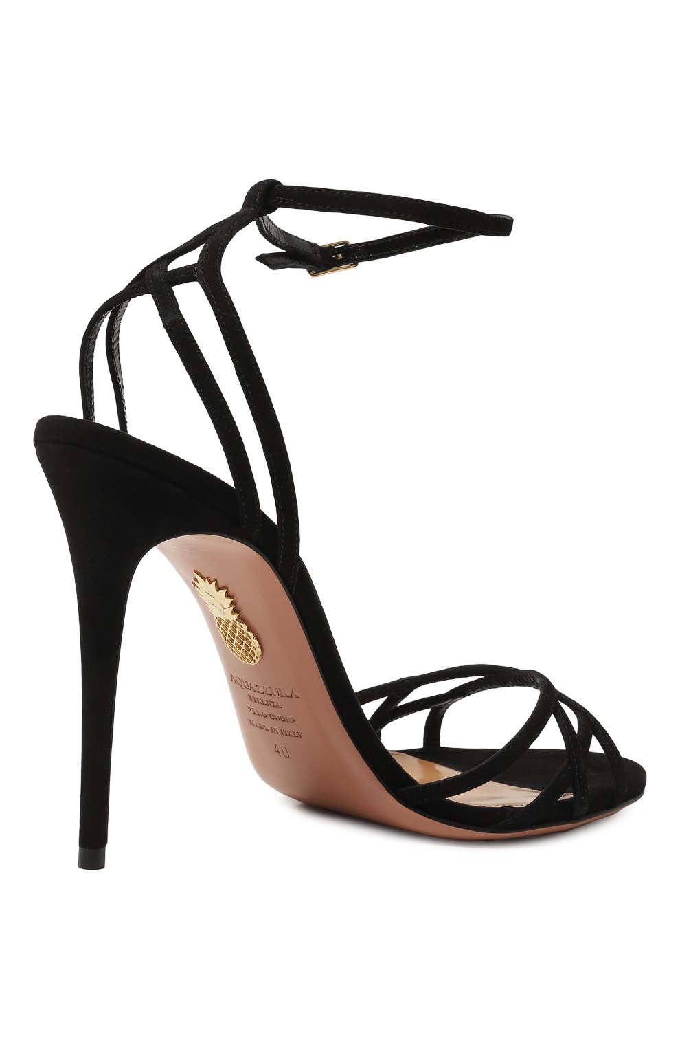 Замшевые босоножки all i want 105 AQUAZZURA, арт. AIWHIGS0-SUE-000, фото 5