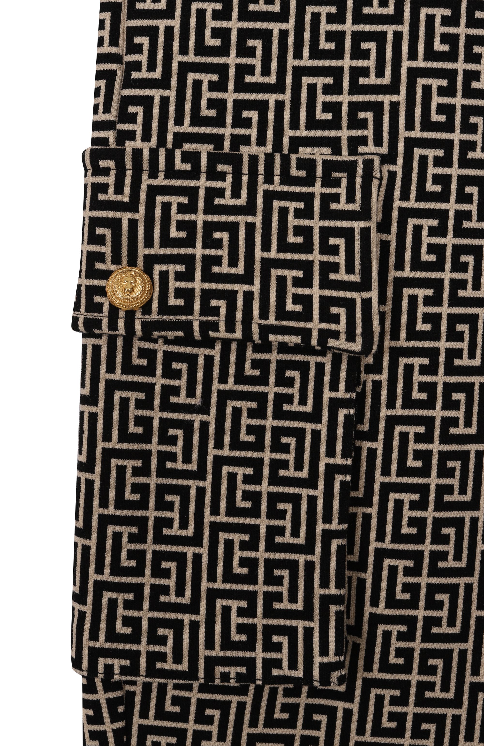 Хлопковые брюки-карго BALMAIN бежевого цвета по цене 36200 руб., арт. BX6Q50, фото 3 Хлопковые брюки-карго BALMAIN, арт. BX6Q50, фото 3