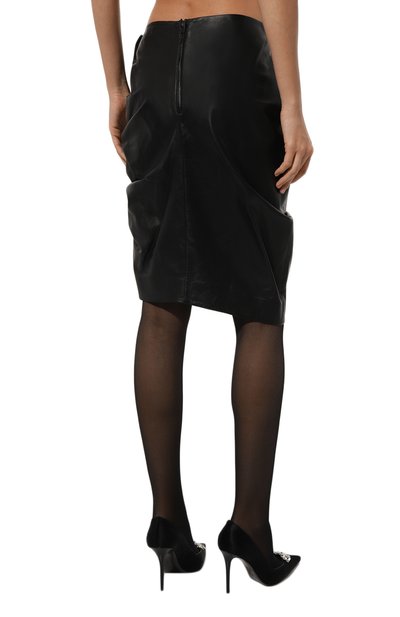 Кожаная юбка NINA RICCI, арт. 24AUJU016LB0072, фото 4