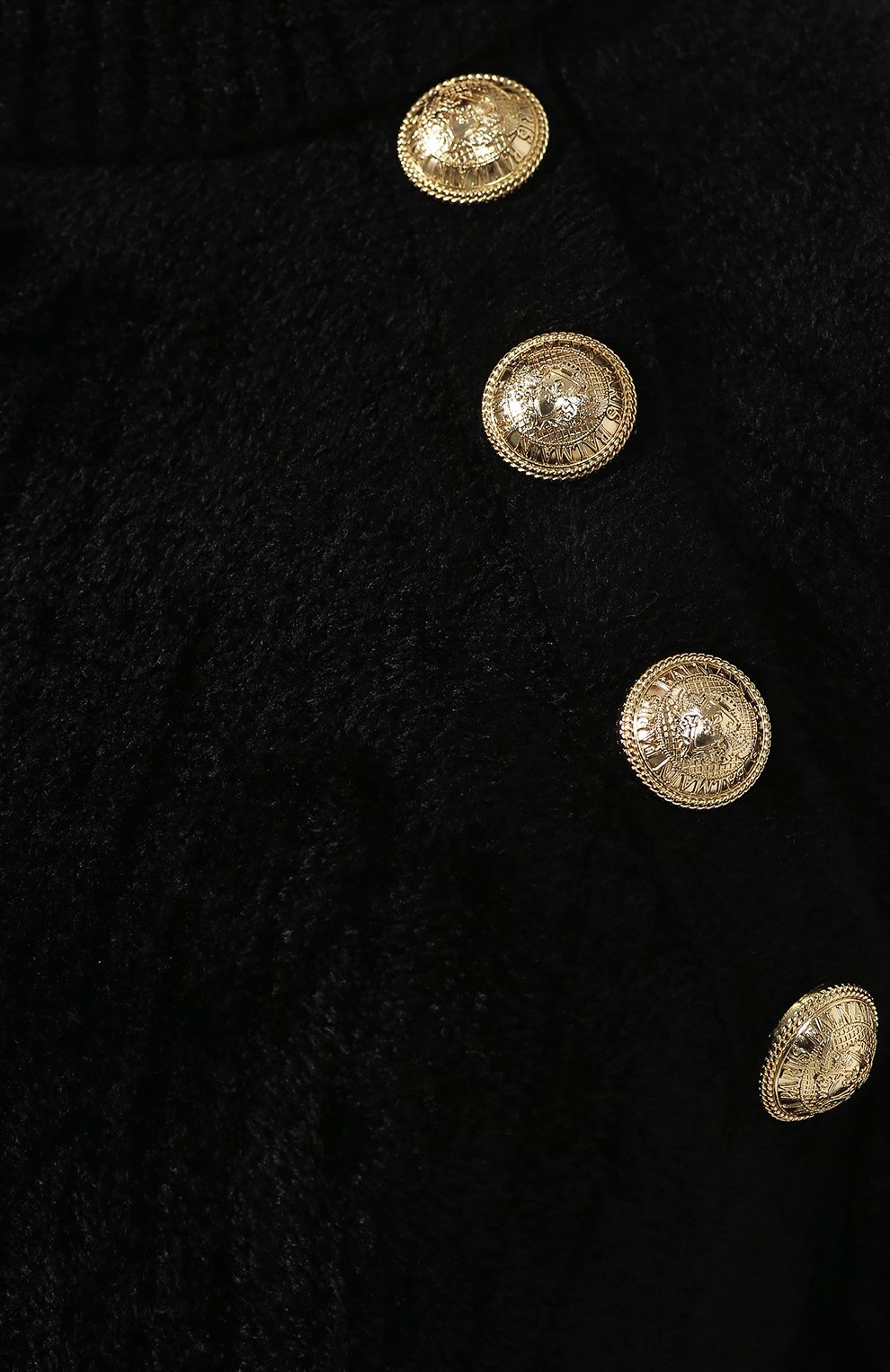 Водолазка из вискозы BALMAIN черного цвета по цене 154500 руб., арт. SF13184/K443, фото 5 Водолазка из вискозы BALMAIN, арт. SF13184/K443, фото 5