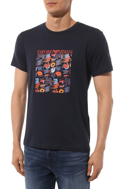 Хлопковая футболка EMPORIO ARMANI, арт. 211818/4R469, фото 3