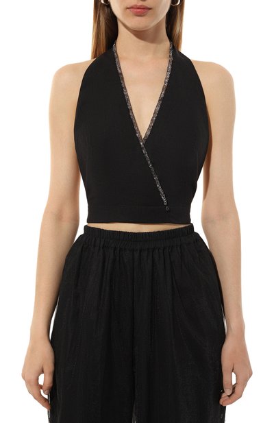 Топ изо льна и хлопка MIDGARD PARIS, арт. V1-VT2-BK., фото 3