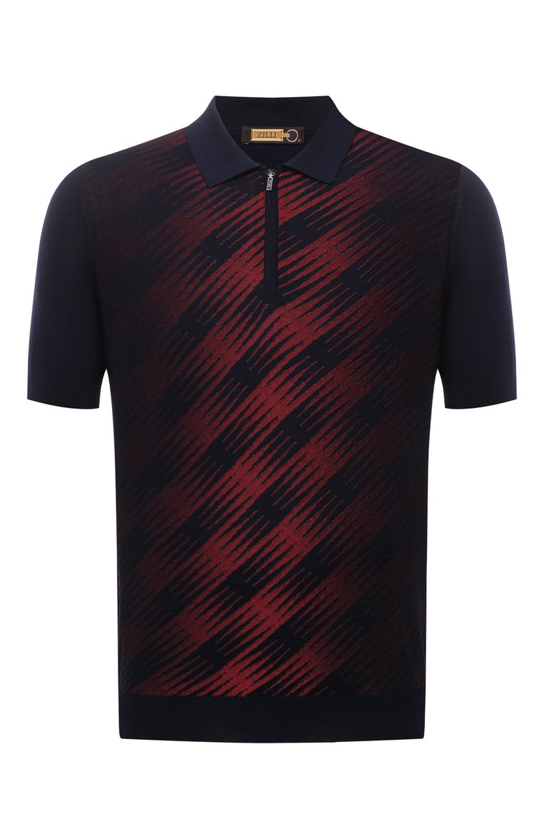 Поло из шелка и хлопка ZILLI, арт. MBV-PZ112-SPRA1/MC01, фото 1