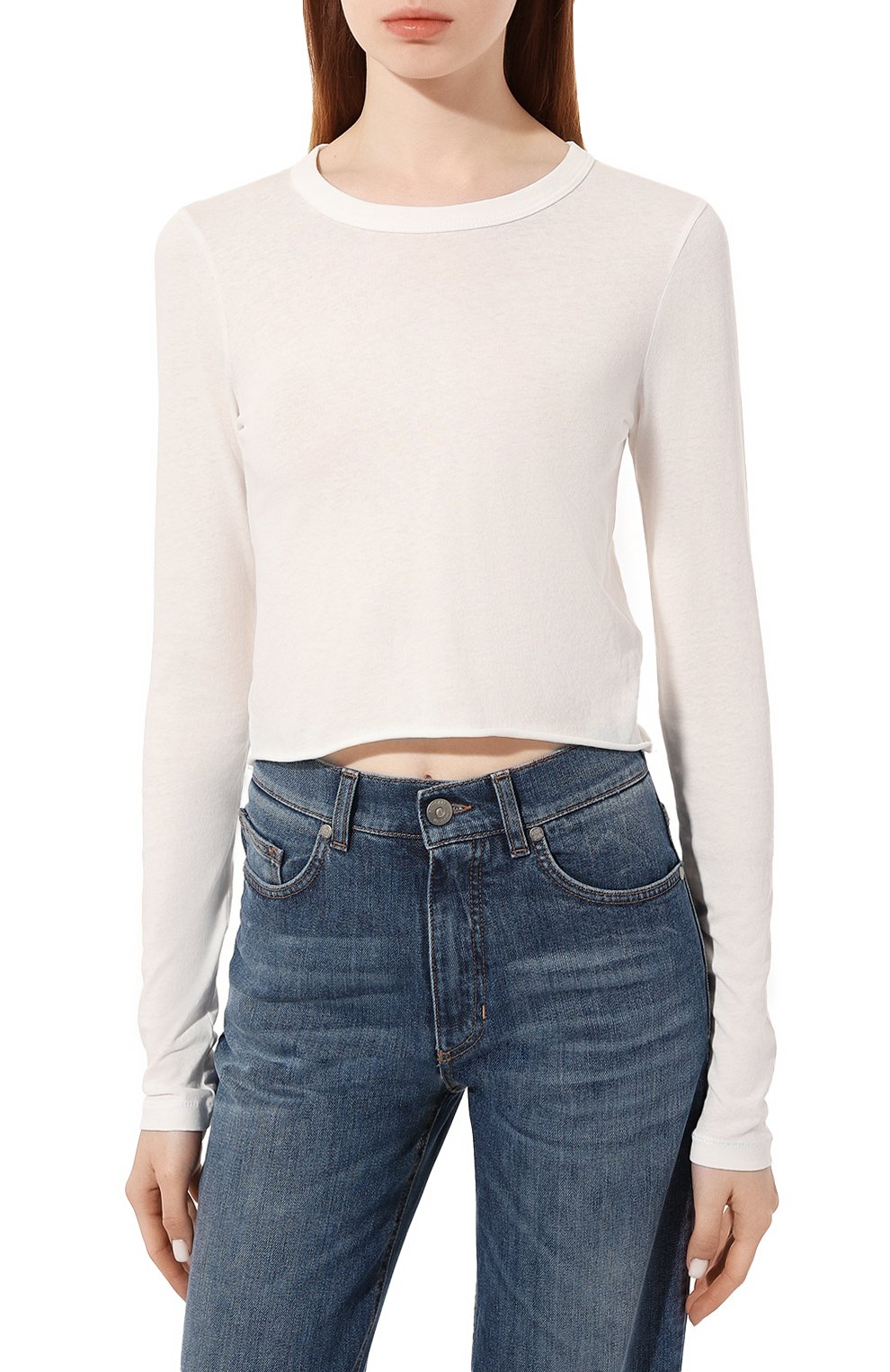 Хлопковый лонгслив SLVRLAKE, арт. TLBY100PNATW/L0NG SLEEVE BABY TEE, фото 3