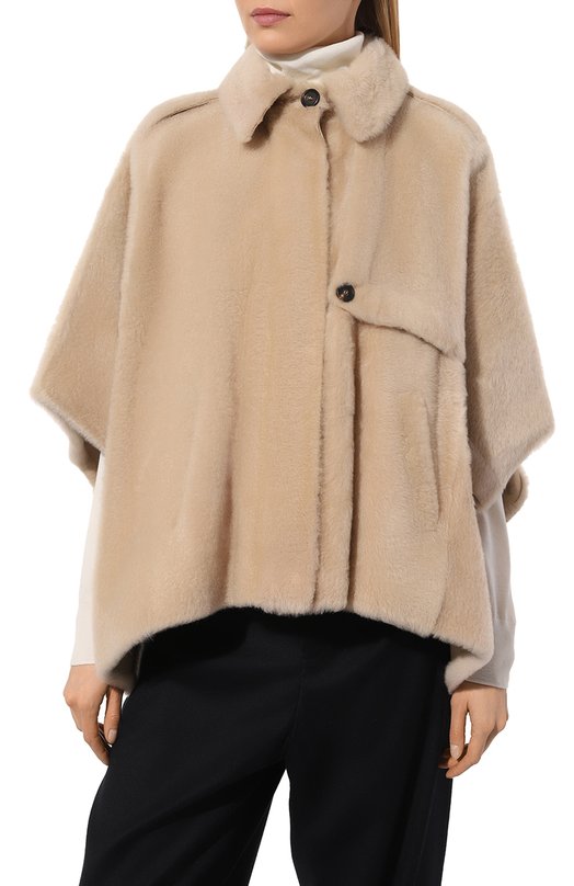 Дубленка из овчины Brunello Cucinelli MPMRA2567P Бежевый  MPMRA2567P Фото 3
