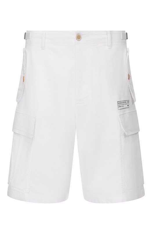 Хлопковые шорты Dsquared2 S74MU0965/S35175 Белый S74MU0965/S35175