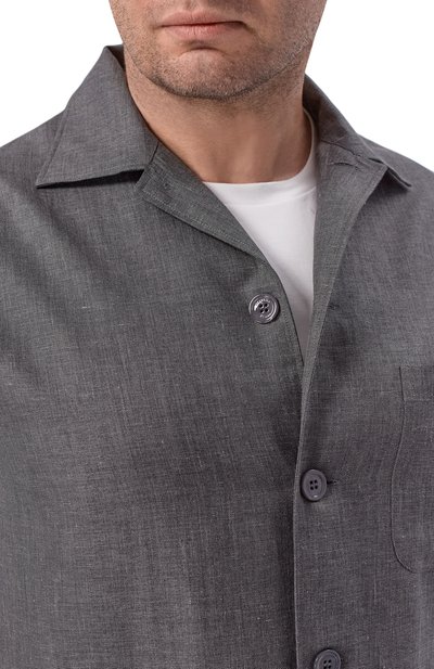 Куртка-рубашка из шерсти и льна STEFANO RICCI, арт. SP008138/B127HA, фото 5