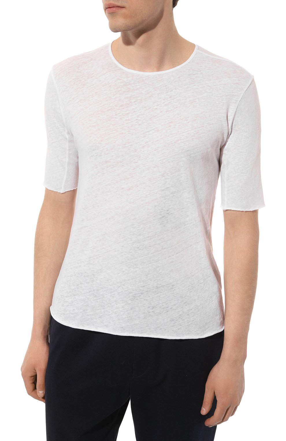 Футболка из хлопка и льна HANNES ROETHER, арт. 110777/FA35RINE.231, фото 3