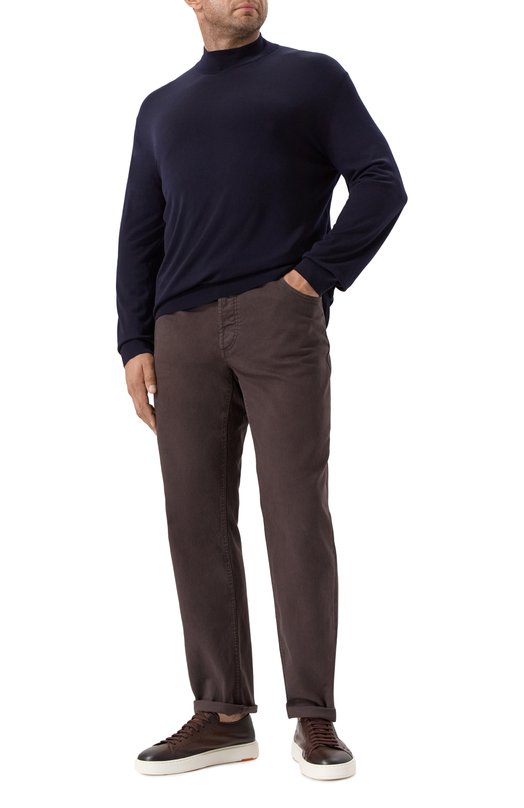 Джинсы Traditional Fit Brunello Cucinelli M277PB3210 Коричневый  M277PB3210 Фото 2