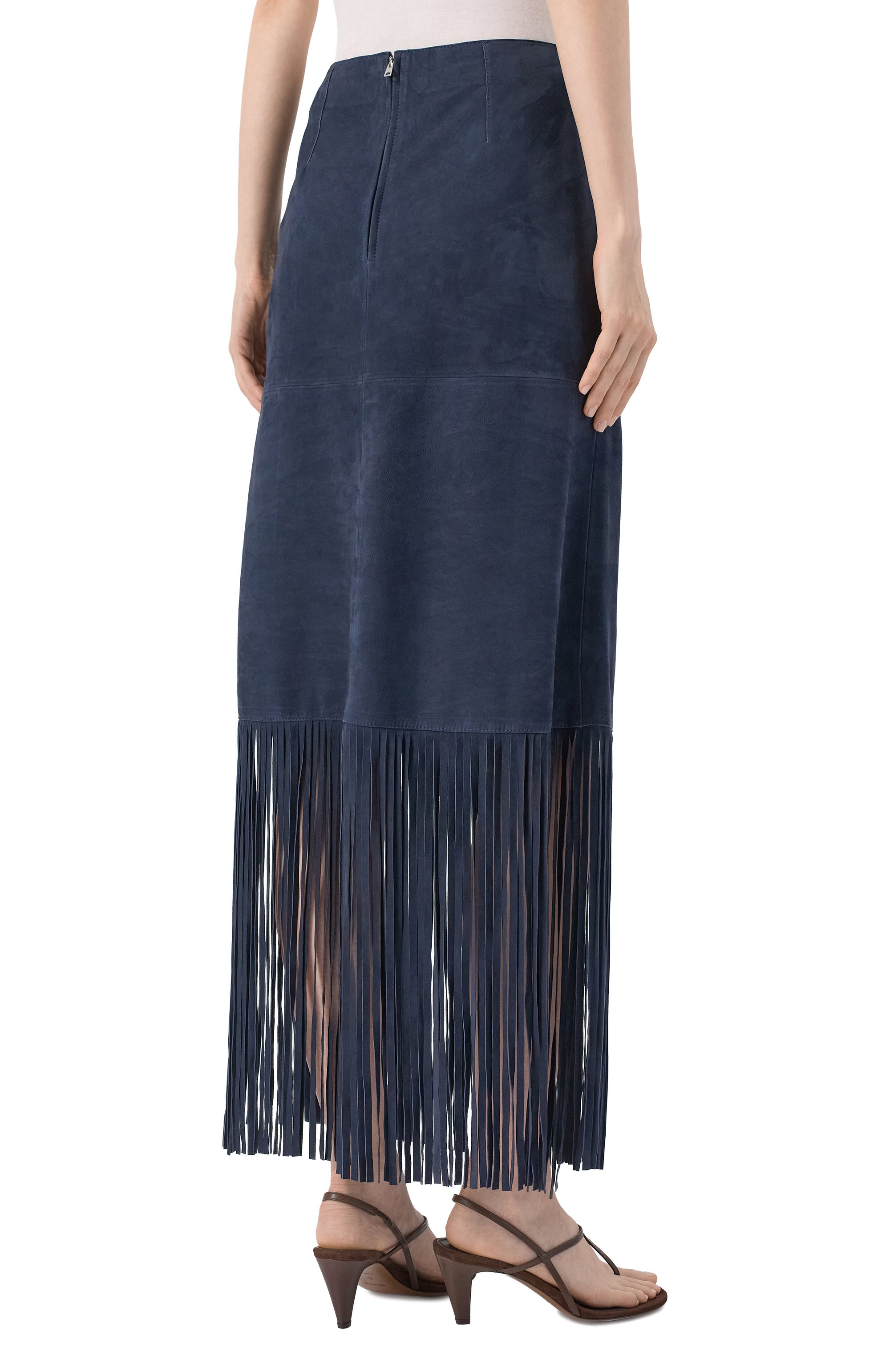 Замшевая юбка YVES SALOMON, арт. 25EYJ22199AVXX/A7181, фото 4