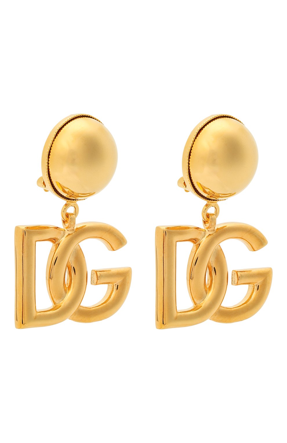 Серьги-клипсы DOLCE & GABBANA золотого цвета по цене 42100 руб., арт. WEN6P6/W1111, фото 3 Серьги-клипсы DOLCE & GABBANA, арт. WEN6P6/W1111, фото 3
