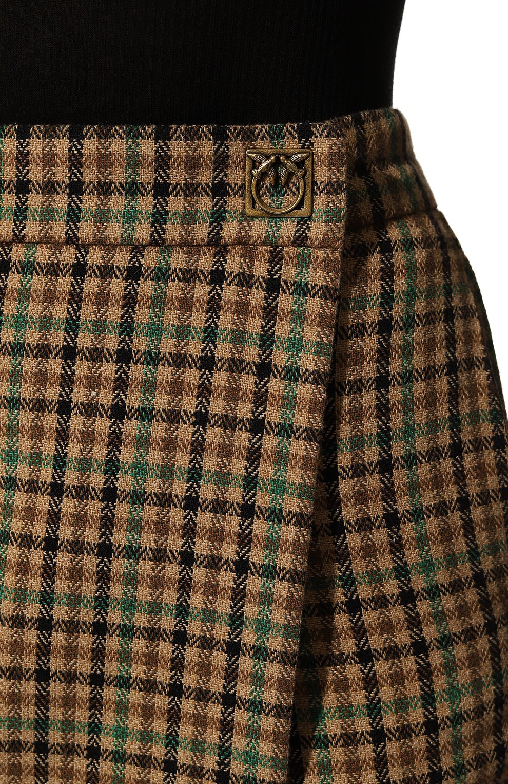 Хлопковые шорты PINKO коричневого цвета по цене 25300 руб., арт. 1G184N-A07Q, фото 5 Хлопковые шорты PINKO, арт. 1G184N-A07Q, фото 5
