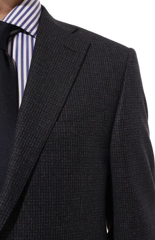 Костюм из шерсти и хлопка Corneliani 946008-9417546_SET Синий  946008-9417546_SET Фото 8