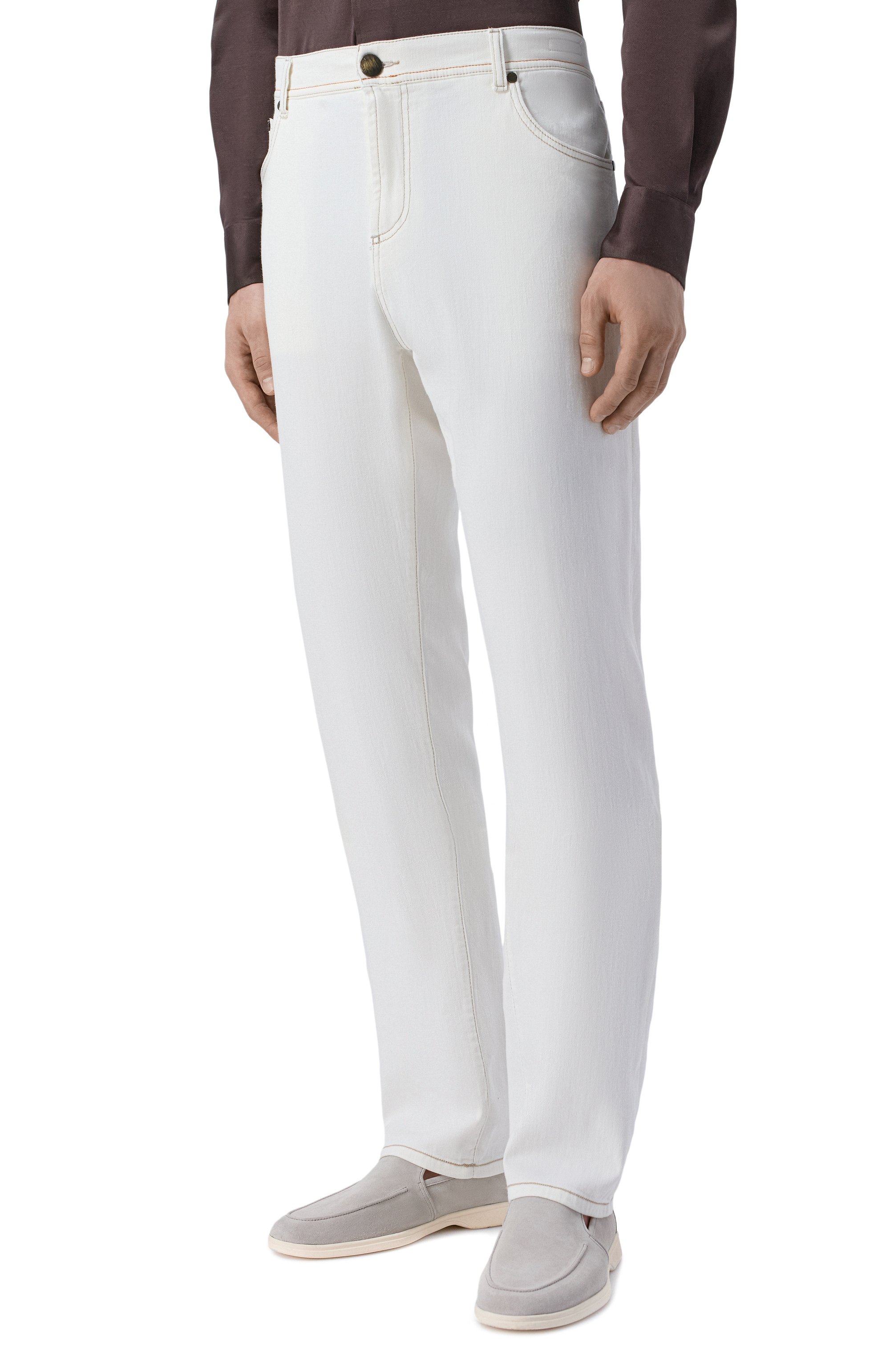 Джинсы roma RICHARD J. BROWN белого цвета по цене 75500 руб., арт. R0MA RZ/T64, фото 3 Джинсы roma RICHARD J. BROWN, арт. R0MA RZ/T64, фото 3