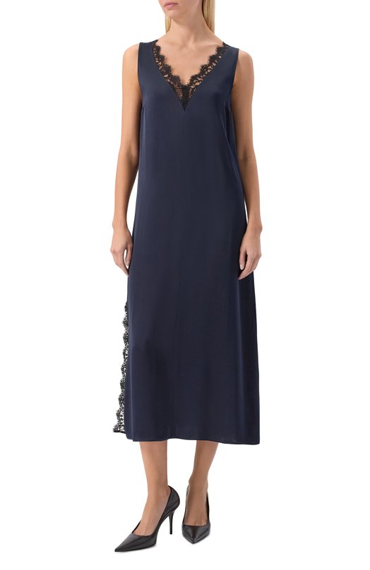 Платье из вискозы Officine Generale W25WDRS105 Синий  W25WDRS105 Фото 3