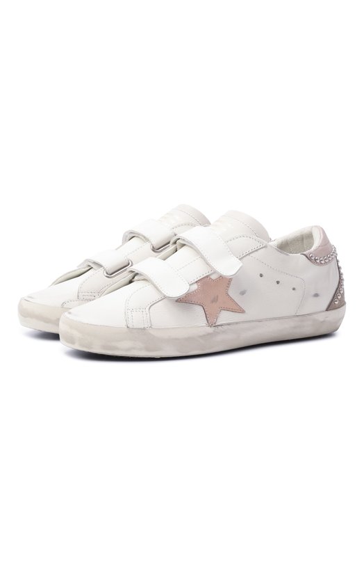 Кожаные кеды Old School LTD Golden Goose Deluxe Brand GWF00177.F007267 Белый GWF00177.F007267