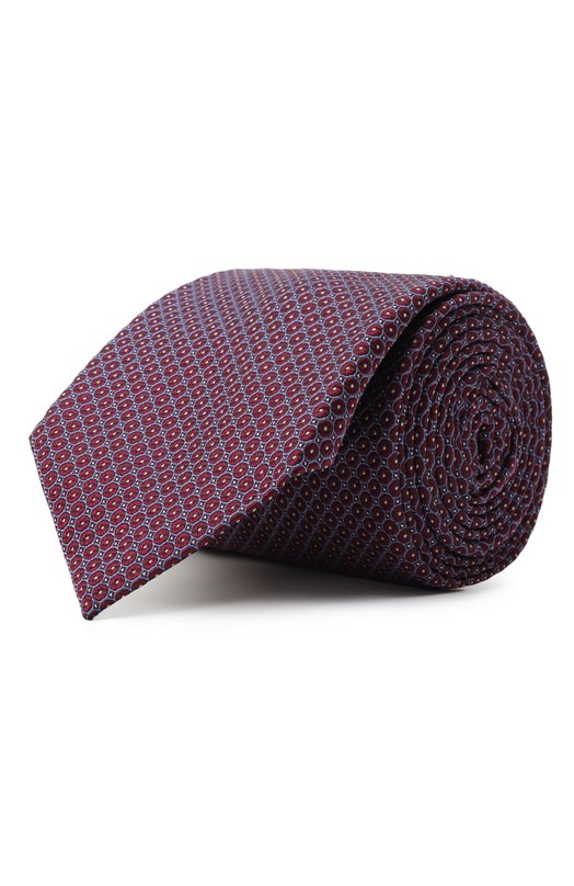 Шелковый галстук Corneliani 26U302-2620304 Бордовый 26U302-2620304