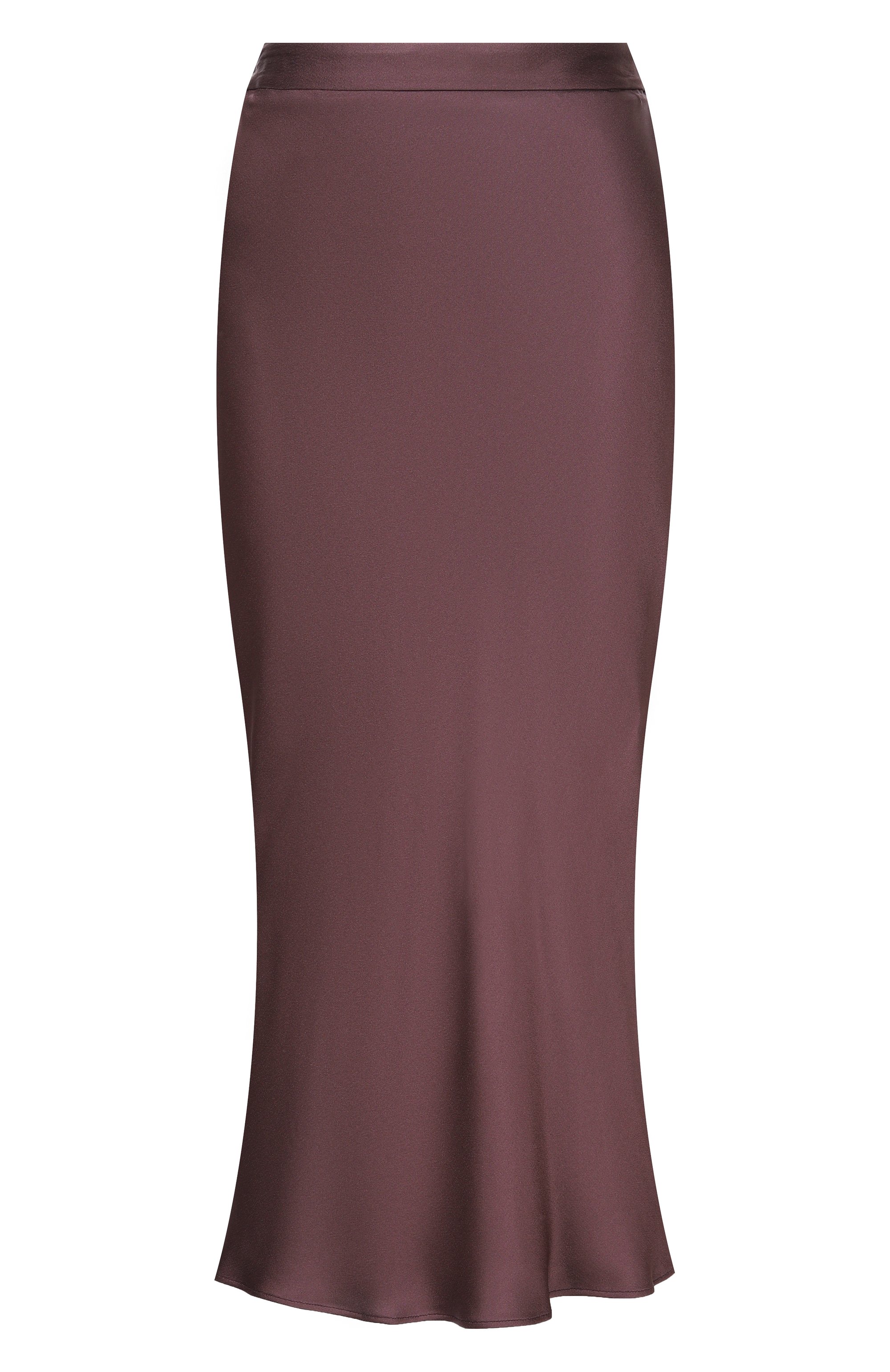 Атласная юбка ANTONELLI FIRENZE коричневого цвета по цене 54050 руб., арт. J9720Q/355C, фото 1 Атласная юбка ANTONELLI FIRENZE, арт. J9720Q/355C, фото 1