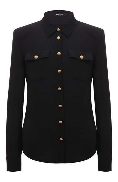 Женская шелковая рубашка BALMAIN, арт. AF0HS050SB66