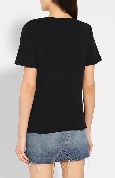 Хлопковая футболка SAINT LAURENT, арт. 605366/YBQJ2, фото 4