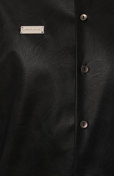 Рубашка из экокожи WHO_AM, арт. MS3-SVO243-BLK, фото 5