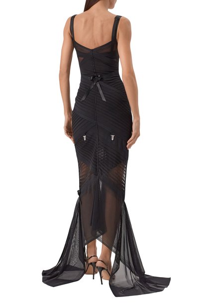 Платье DANIIL ANTSIFEROV черного цвета по цене 120000 руб., арт. DA_1820, фото 3 Платье DANIIL ANTSIFEROV, арт. DA_1820, фото 3