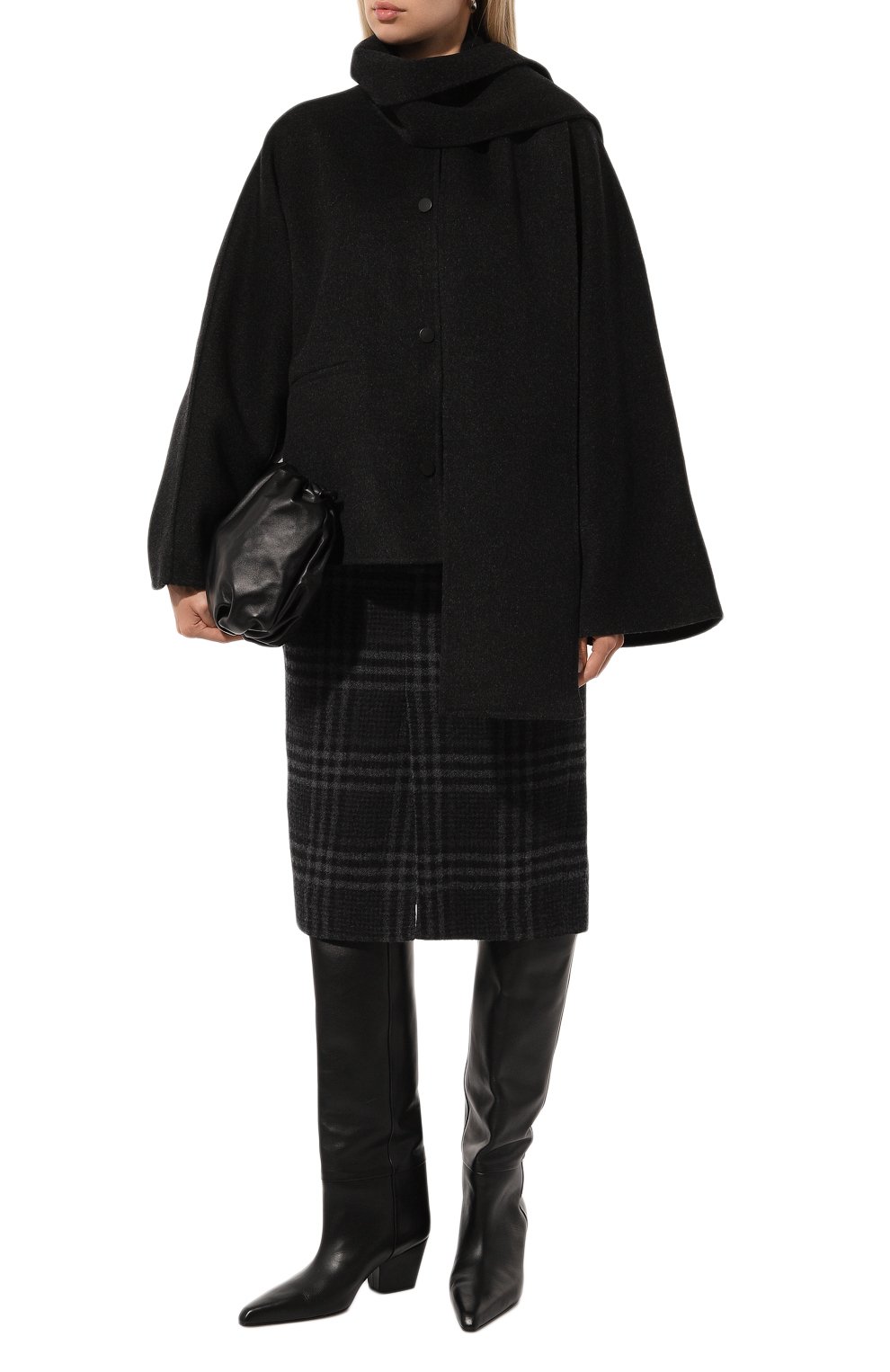 Шерстяное полупальто ERIKA CAVALLINI, арт. P4WW02, фото 2