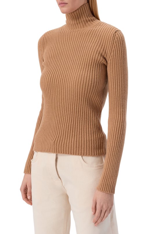 Водолазка из шерсти и кашемира Max Mara ARAL1234 Бежевый  ARAL1234 Фото 3