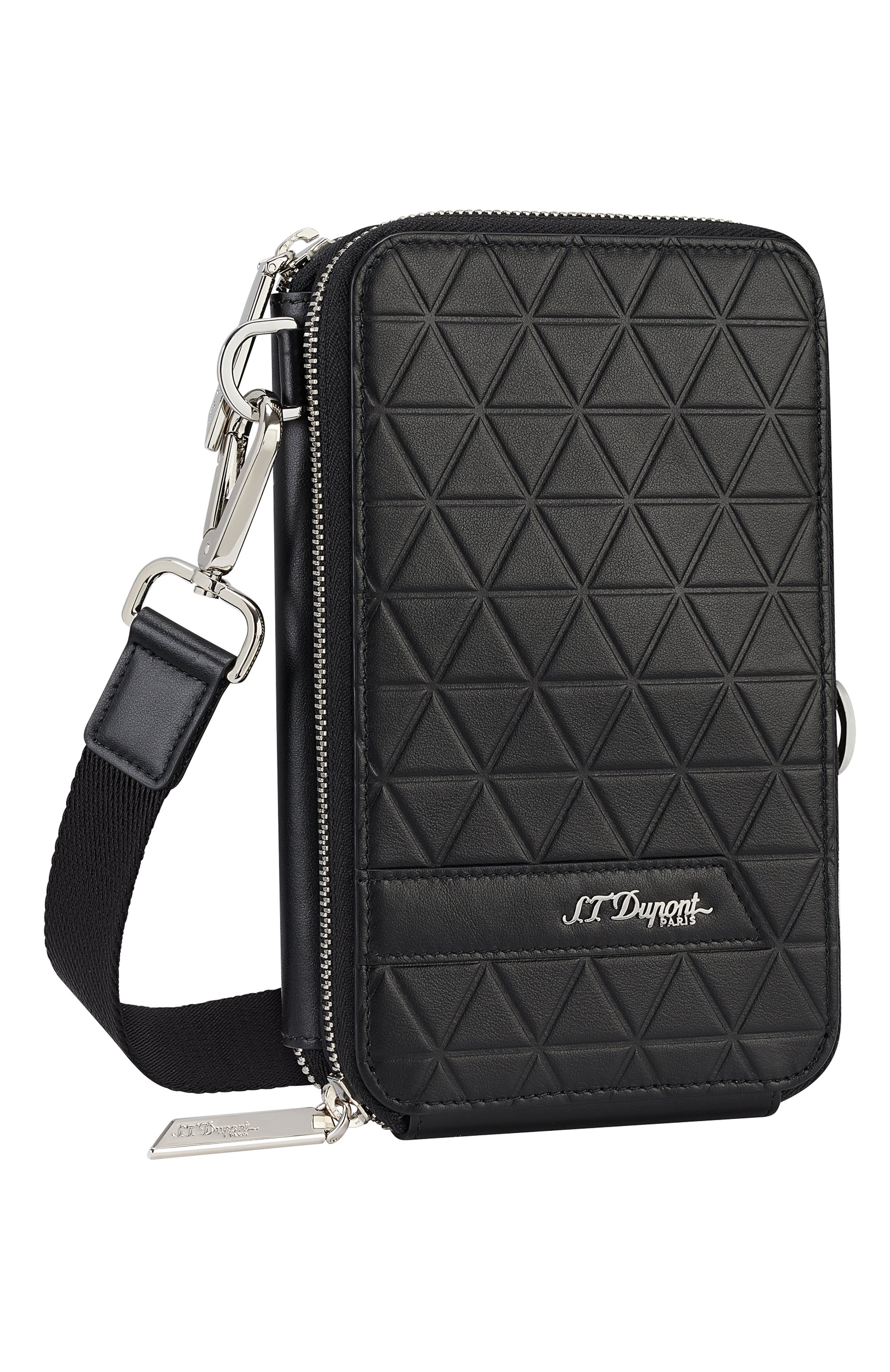 Кожаная сумка S.T. DUPONT черного цвета по цене 123500 руб., арт. 160011, фото 3 Кожаная сумка S.T. DUPONT, арт. 160011, фото 3