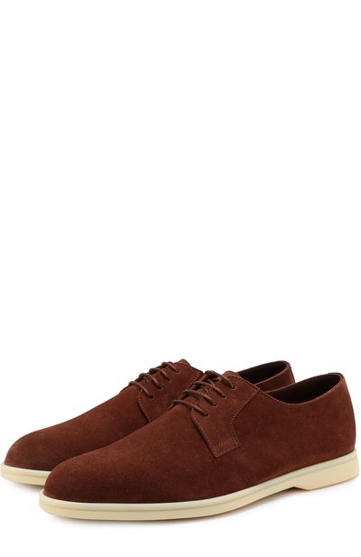 Замшевые дерби на контрастной подошве LORO PIANA, арт. FAG1545, фото 1