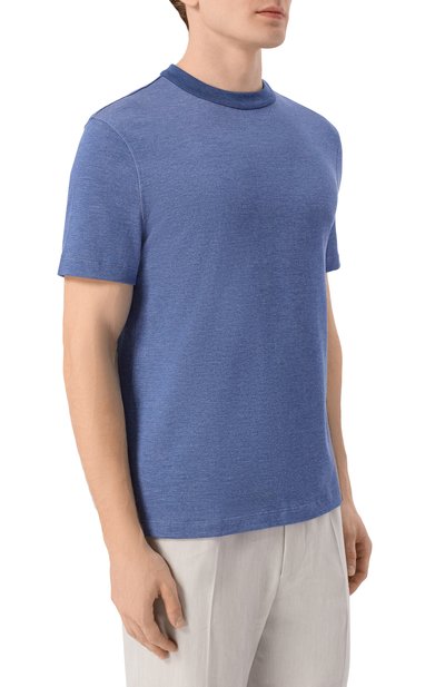 Футболка из хлопка и шелка BRIONI, арт. UJUC0L/PD602, фото 3