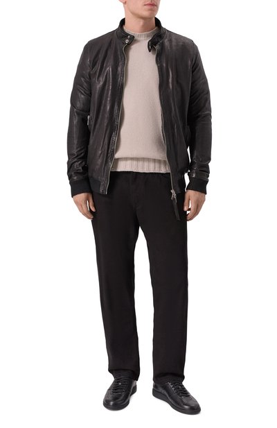 Кожаный бомбер NEVER ENOUGH, арт. MJL005, фото 2