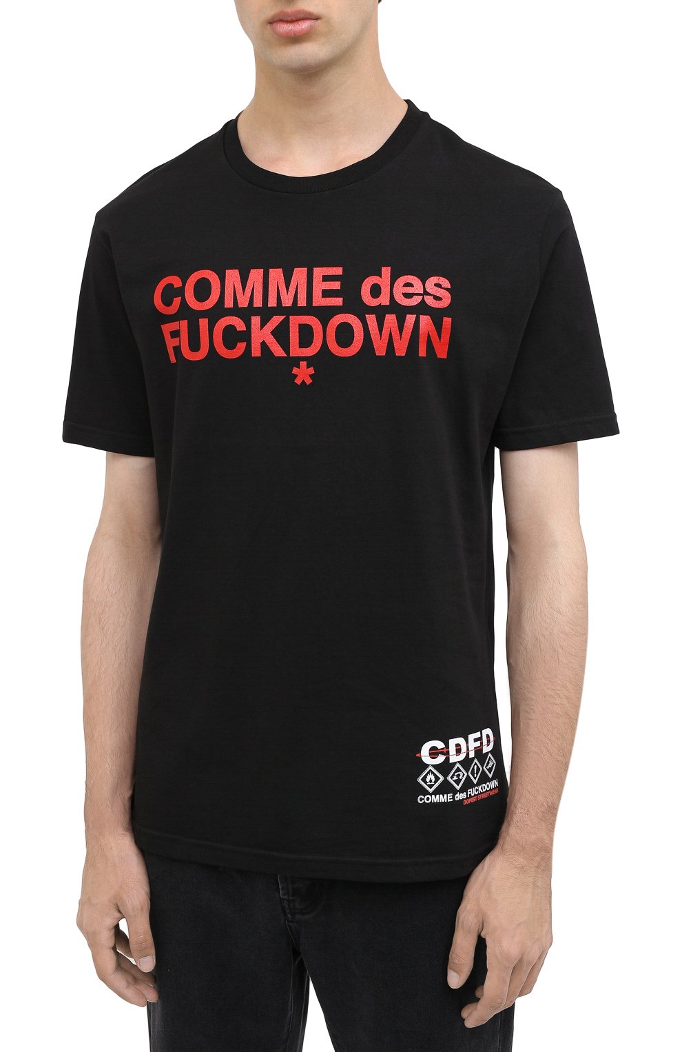 Хлопковая футболка COMME DES FUCKDOWN, арт. CDFU1057, фото 3