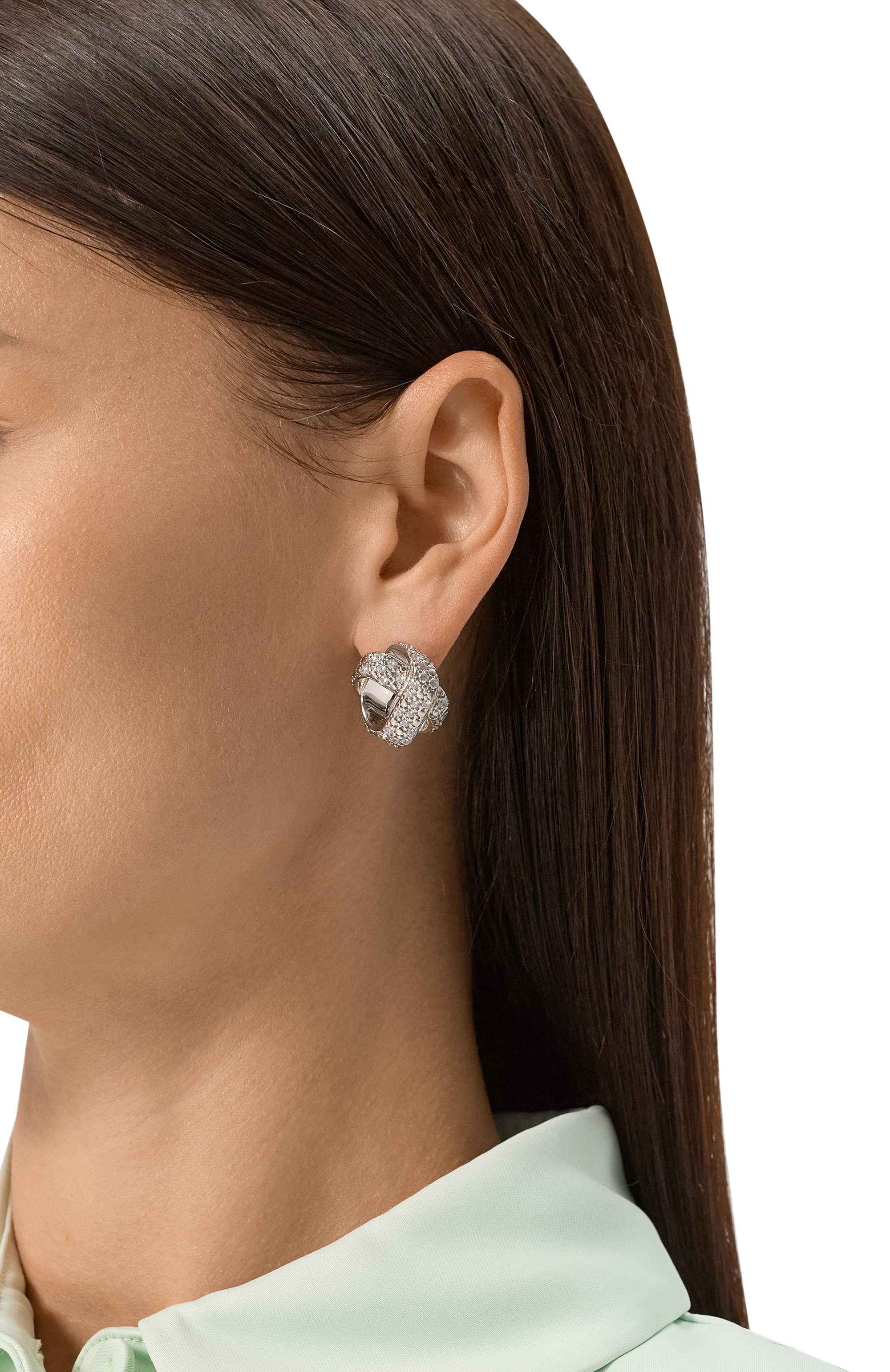 Серьги JIL SANDER серебряного цвета по цене 99500 руб., арт. J11VG0254 P5092, фото 2 Серьги JIL SANDER, арт. J11VG0254 P5092, фото 2